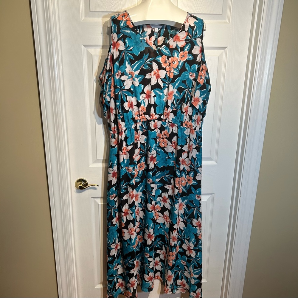 Boutique Cold Shoulder Maxi Dress
